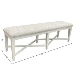 Mor Furniture Americana Dining Bench In Cotton