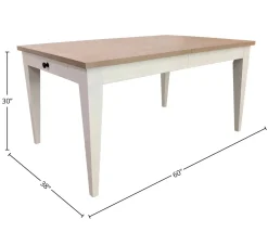 Mor Furniture Americana Dining Table & 4 Chairs & Bench In Cotton