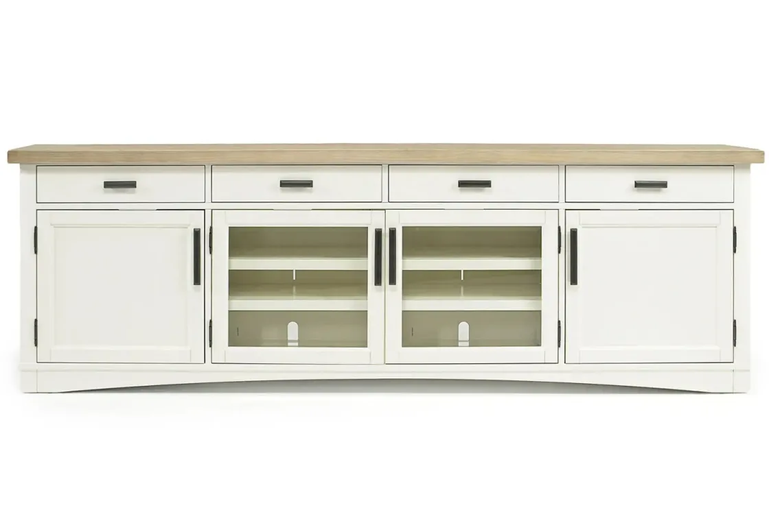 Mor Furniture Americana Media Console In Gray, 63 Inch