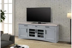 Mor Furniture Americana Media Console In Gray, 63 Inch