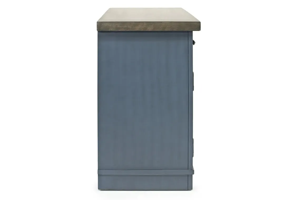 Mor Furniture Americana Media Console In Gray, 63 Inch
