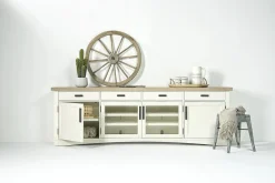 Mor Furniture Americana Media Console In Gray, 63 Inch