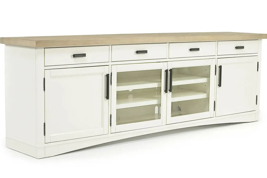 Mor Furniture Americana Media Console In Gray, 63 Inch