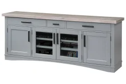 Mor Furniture Americana Media Console In Gray, 63 Inch