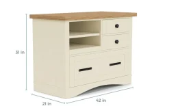 Mor Furniture Americana Power File Cabinet In Gray