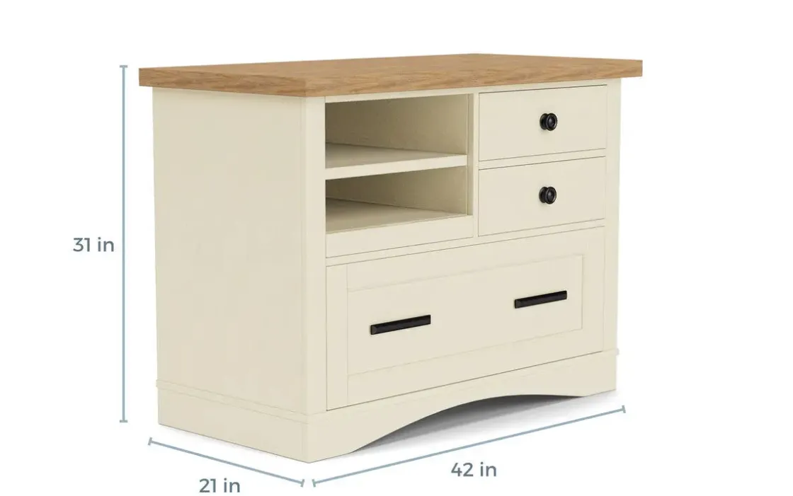 Mor Furniture Americana Power File Cabinet In Gray