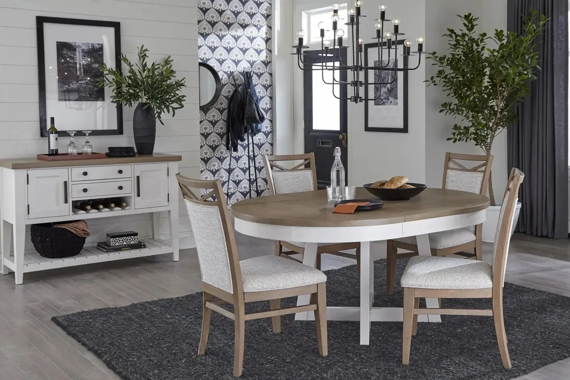 Mor Furniture Americana Round Dining Table In Cotton