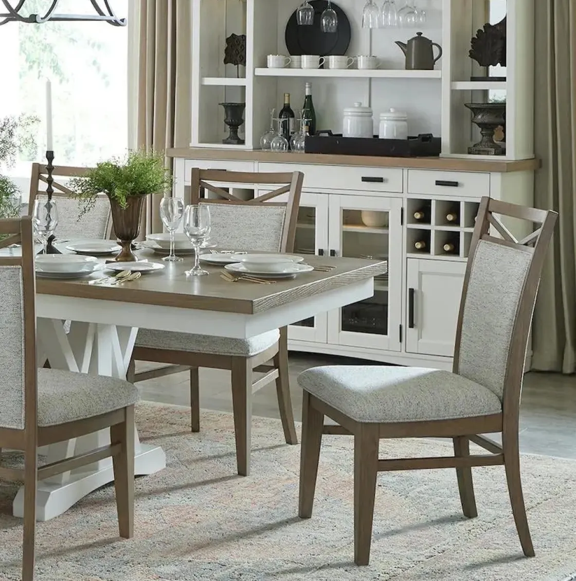 Mor Furniture Americana Side Chair In Cotton, Set Of 2