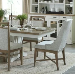 Mor Furniture Americana Upholstered Arm Chair In Cotton, Set Of 2