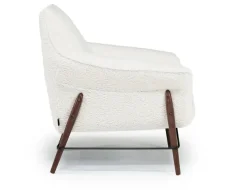 Mor Furniture Amy Accent Chair In Sherpa White