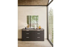Mor Furniture Amy Dresser W/ Lights In Dark Oak