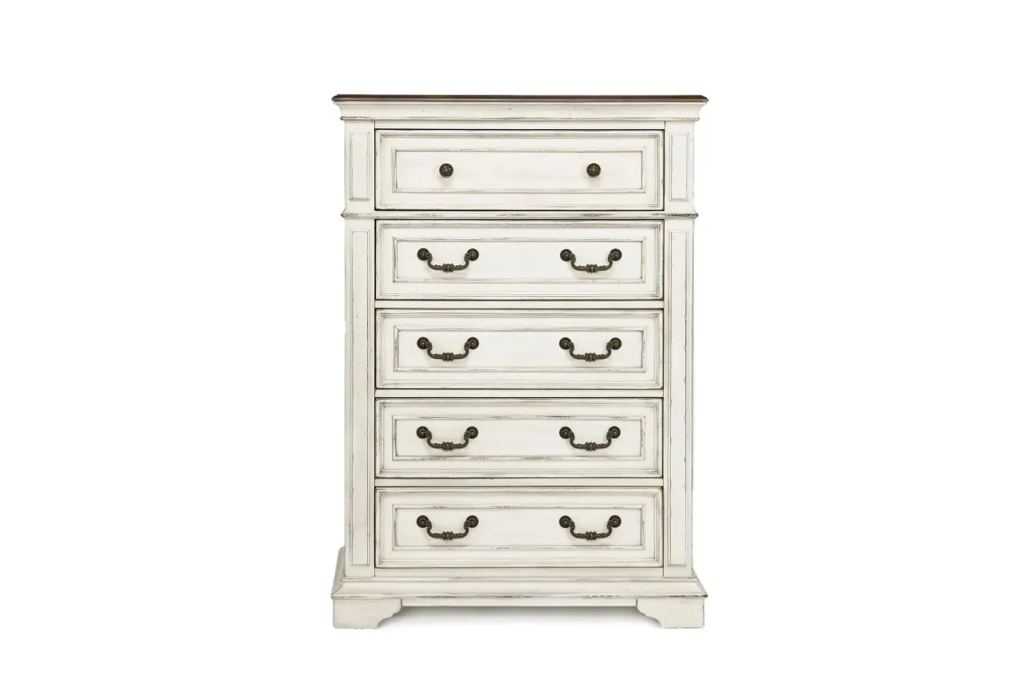 Mor Furniture Anastasia Chest In Antique Bisque