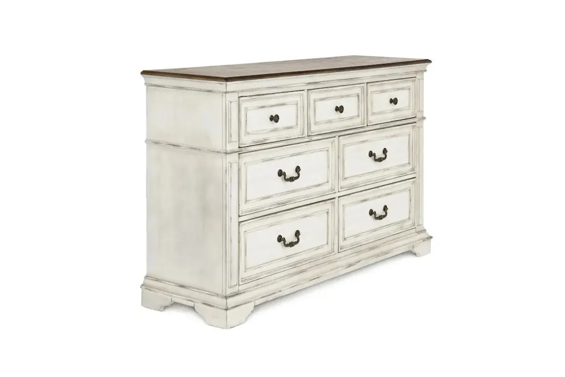 Mor Furniture Anastasia Dresser In Antique Bisque