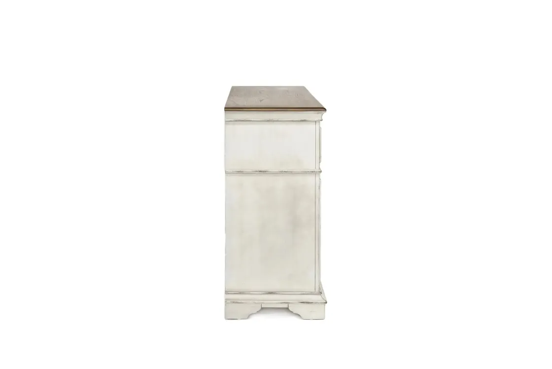 Mor Furniture Anastasia Dresser In Antique Bisque