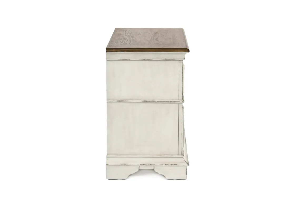 Mor Furniture Anastasia Nightstand In Antique Bisque