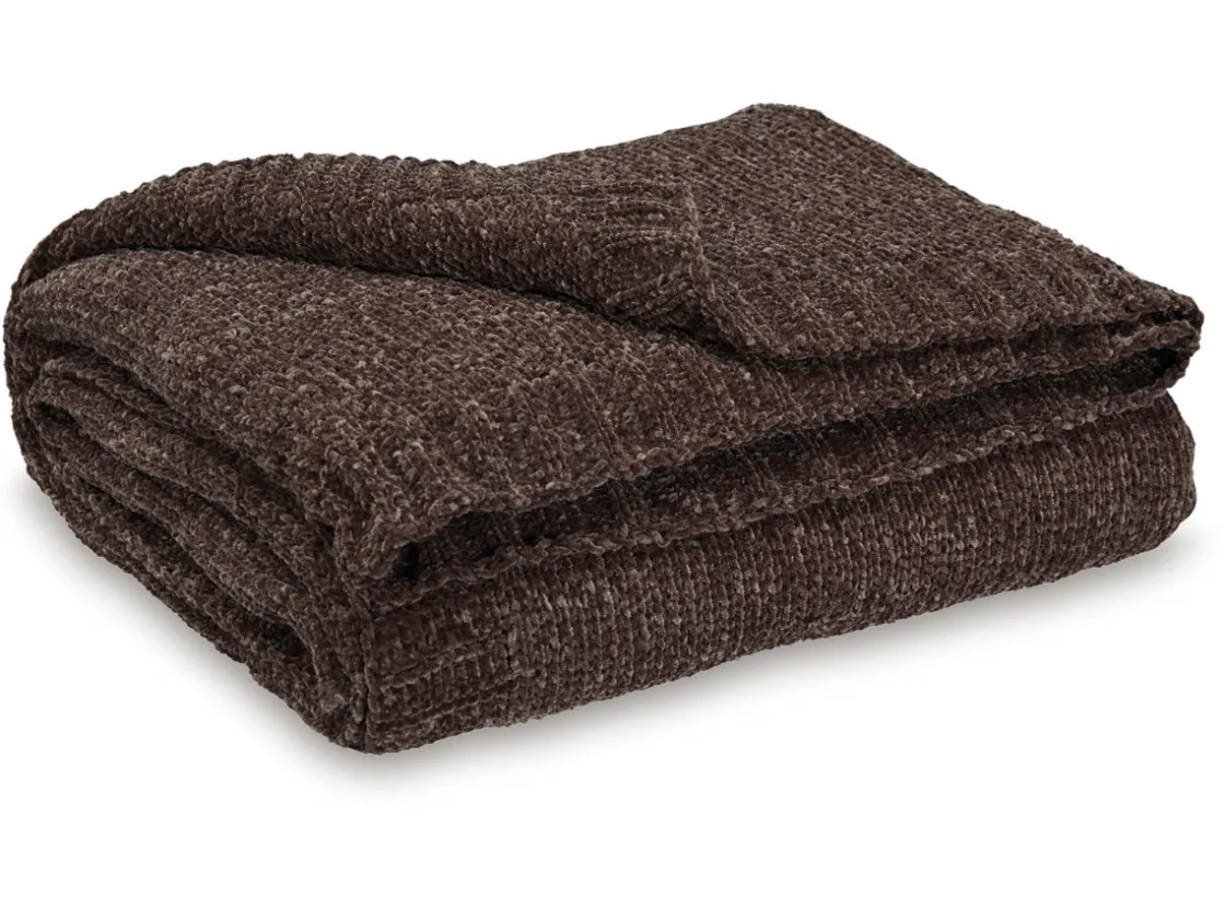 Mor Furniture Anawood Throw Blanket In Oatmeal