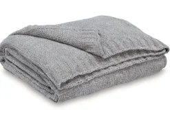 Mor Furniture Anawood Throw Blanket In Oatmeal
