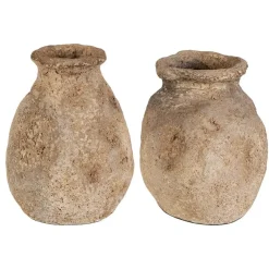 Mor Furniture Ancient Echos Vase In Brown, Set Of 2
