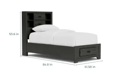 Mor Furniture Andes Bookcase Bed W/ Storage In , Twin