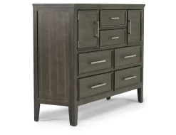 Mor Furniture Andover Panel Bed, Dresser, Mirror & Nightstand In White, Twin