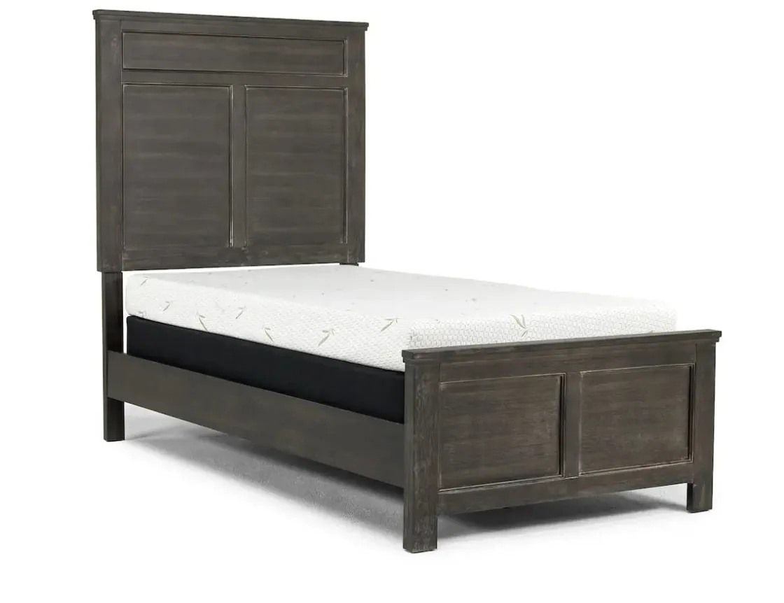 Mor Furniture Andover Panel Bed In White, Twin