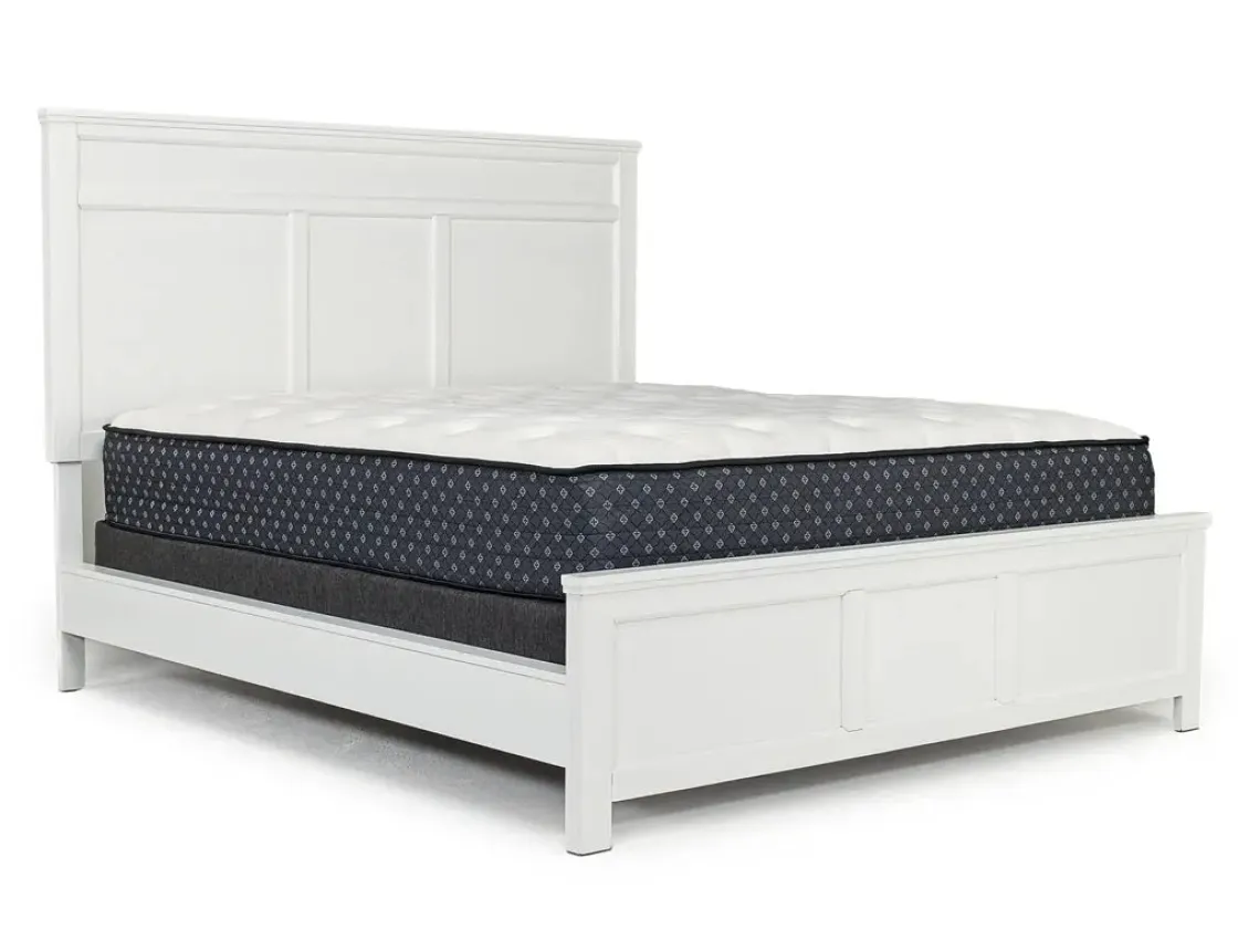 Mor Furniture Andover Panel Bed In White, Twin