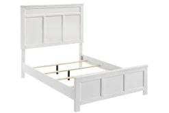 Mor Furniture Andover Panel Bed In White, Twin