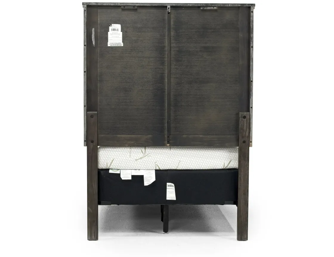 Mor Furniture Andover Panel Bed In White, Twin