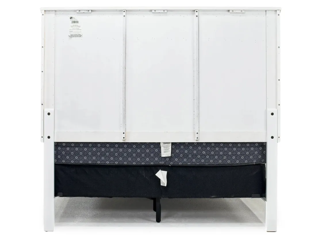 Mor Furniture Andover Panel Bed In White, Twin