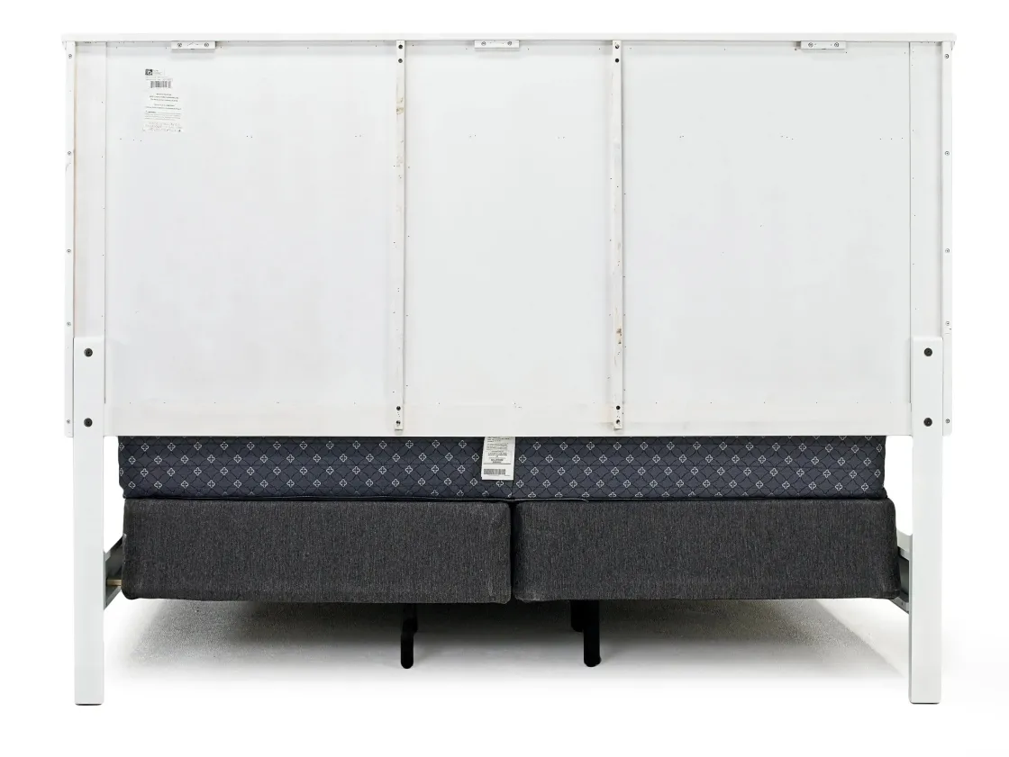 Mor Furniture Andover Panel Bed In White, Twin