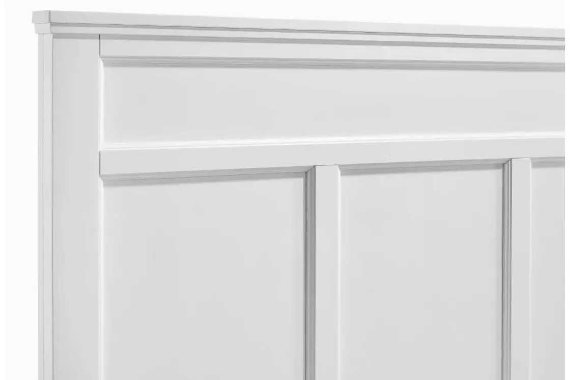 Mor Furniture Andover Panel Bed In White, Twin