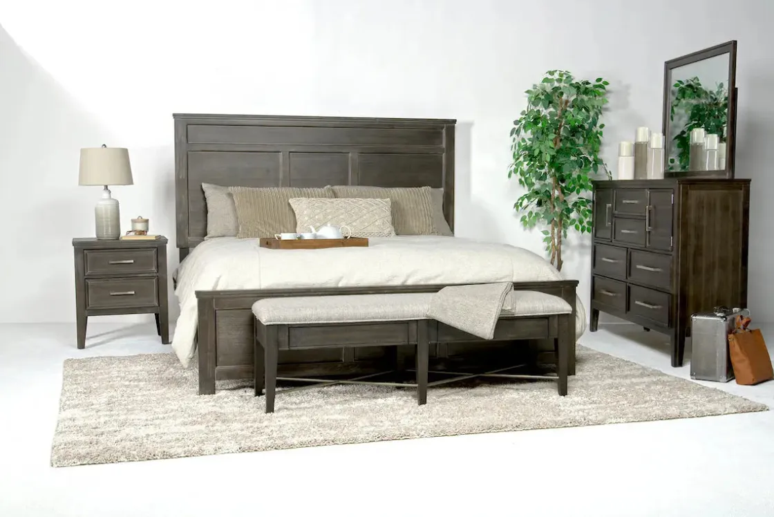 Mor Furniture Andover Panel Bed In White, Twin