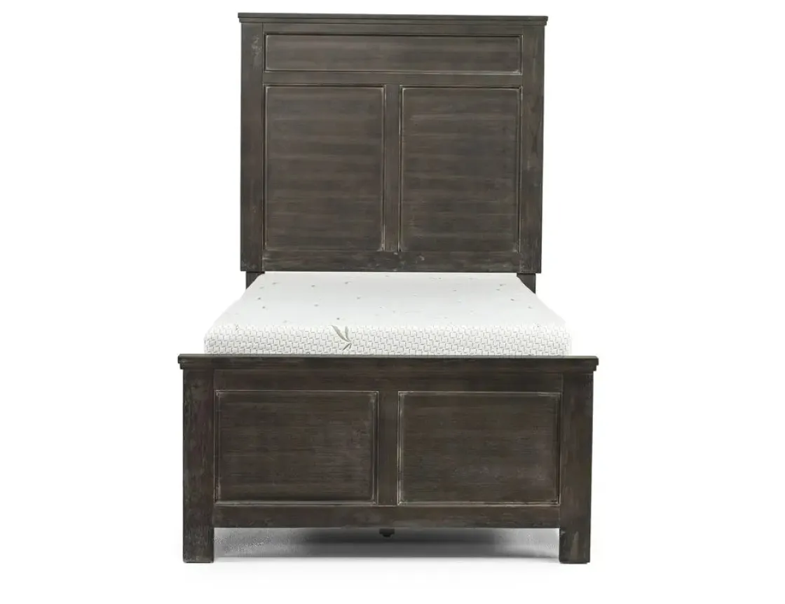 Mor Furniture Andover Panel Bed In White, Twin