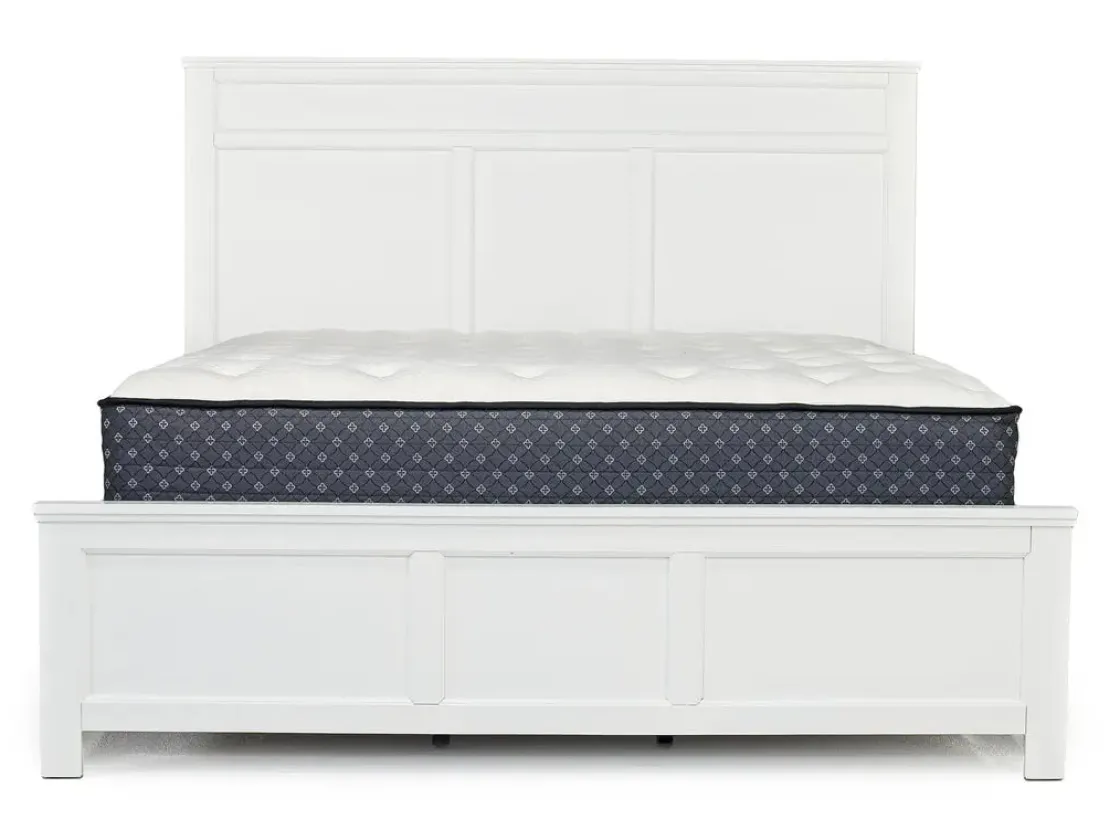 Mor Furniture Andover Panel Bed In White, Twin