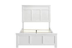 Mor Furniture Andover Panel Bed In White, Twin