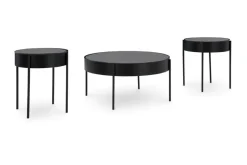 Mor Furniture Ardoline Coffee Table & 2 End Tables In Black