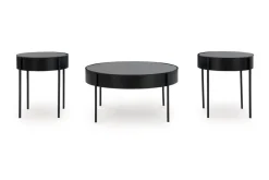 Mor Furniture Ardoline Coffee Table & 2 End Tables In Black