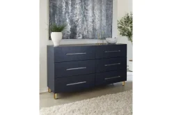 Mor Furniture Argento Panel Bed, Dresser, Mirror & Nightstand In Misty Gray, Full