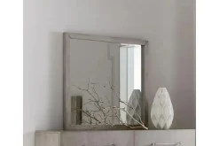 Mor Furniture Argento Panel Bed, Dresser, Mirror & Nightstand In Misty Gray, Full