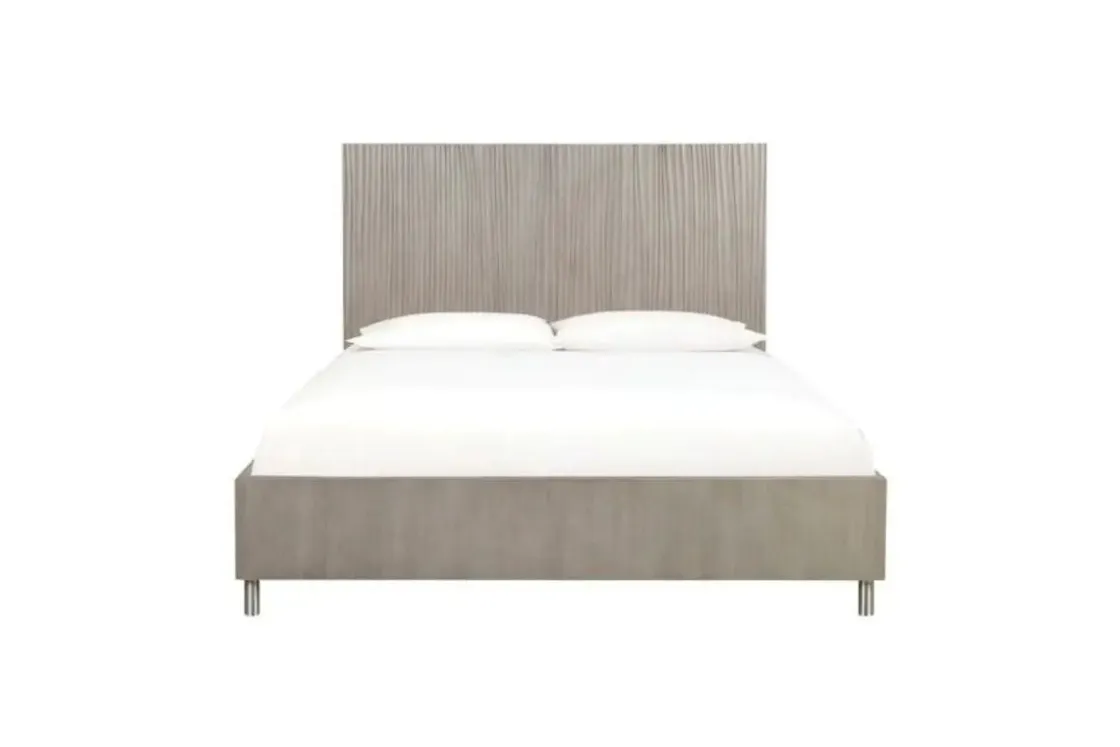 Mor Furniture Argento Panel Bed In Navy Blue, Full