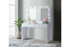 Mor Furniture Ariana Vanity & Mirror In White
