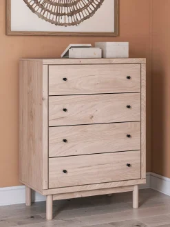 Mor Furniture Arloster 4 Drawer Chest In Tan