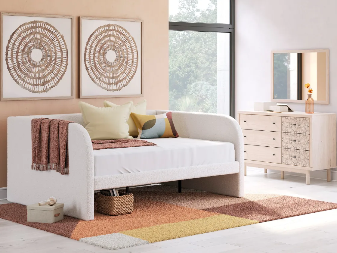 Mor Furniture Arloster 6 Drawer Dresser In Tan