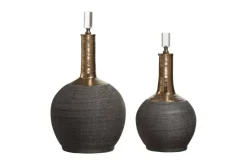Mor Furniture Arnav Vases In Black & Gold, Set Of 2