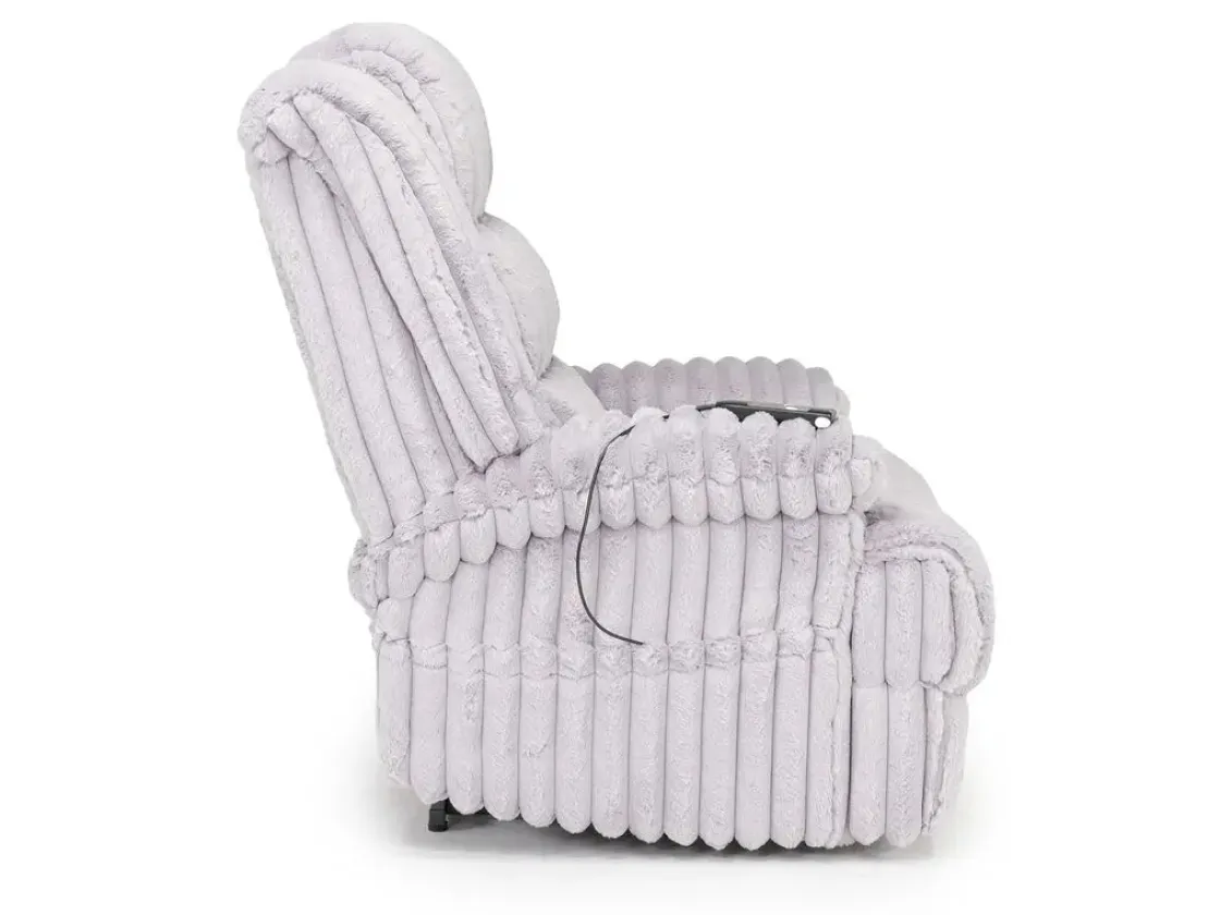 Mor Furniture Artemis Lift Recliner In Softcat Silver