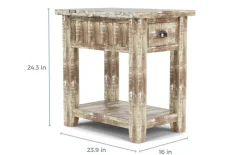 Mor Furniture Artisans Chairside Table In Gray