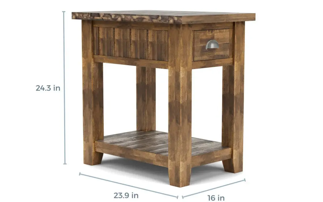 Mor Furniture Artisans Chairside Table In Gray