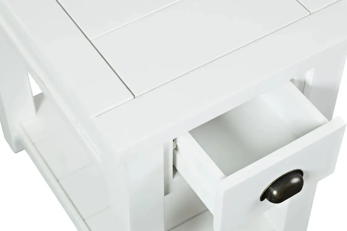 Mor Furniture Artisans Chairside Table In Gray