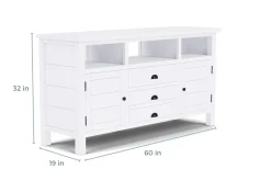 Mor Furniture Artisans Media Console In Oak, 50 Inch