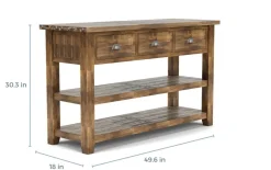 Mor Furniture Artisans Sofa Table In Gray